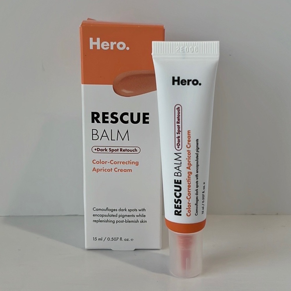Hero Cosmetics Rescue Balm Dark Spot Retouch Color Correcting Apricot Cream